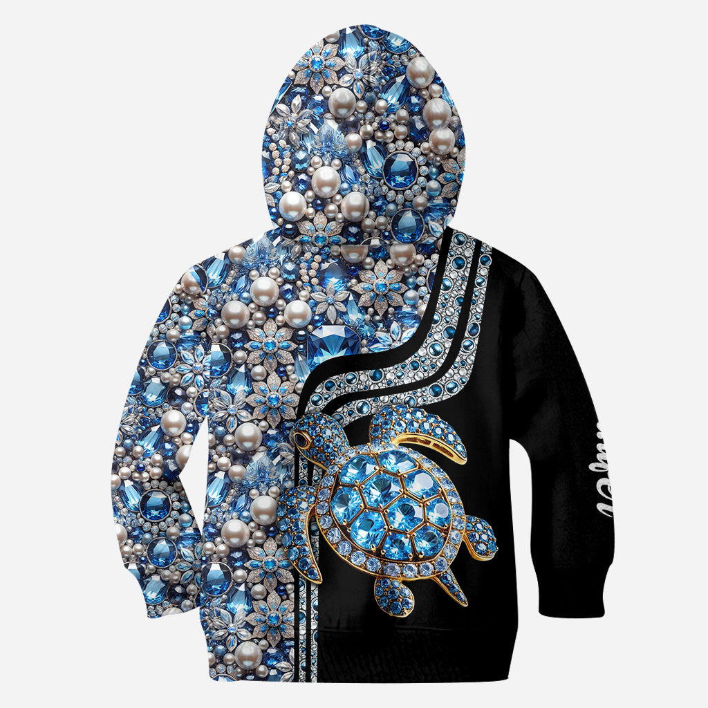 J'adore les tortues ! - Sweat à capuche et legging personnalisés avec tortue