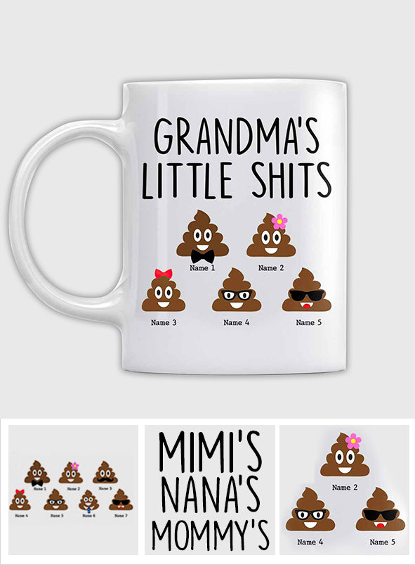 Les petits chouchous de grand-mère - Mug personnalisé pour la fête des mères
