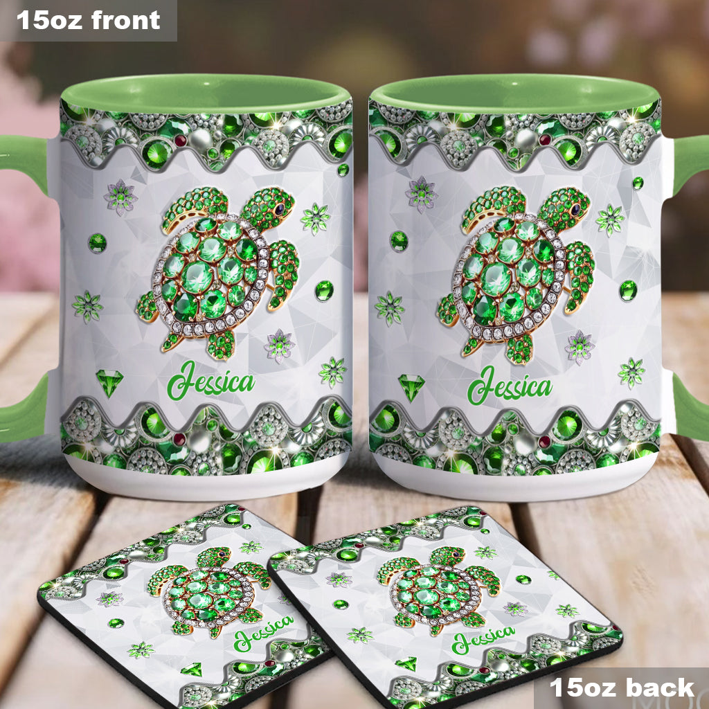 Love Turtles - Personalized Turtle Accent Mug
