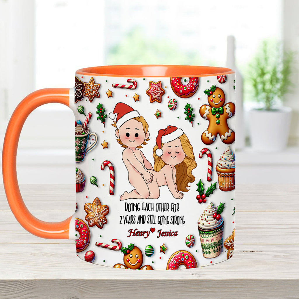 Doing Each Other - Personalized Couple Accent Mug