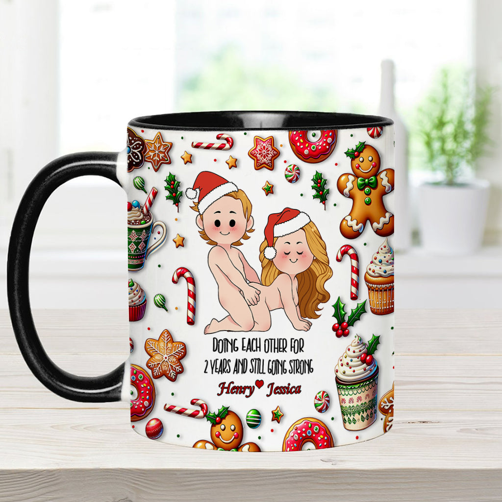 Doing Each Other - Personalized Couple Accent Mug