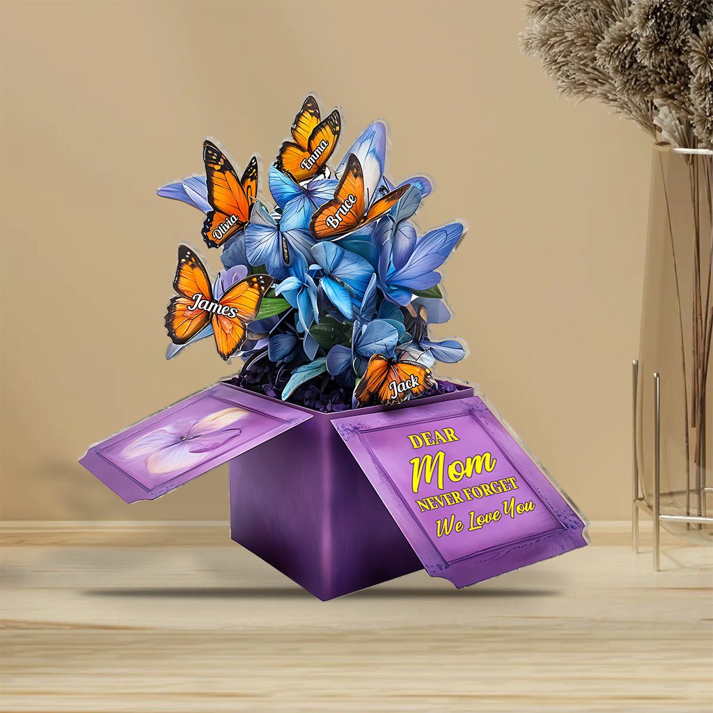 Mom Pop-up Box - Personalized Mother Custom Shaped Acrylic Plaque