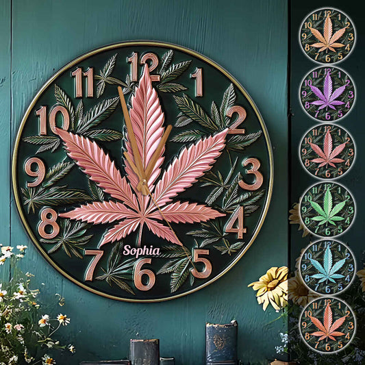 It's 420 Somewhere - Personalized Weed Wall Clock