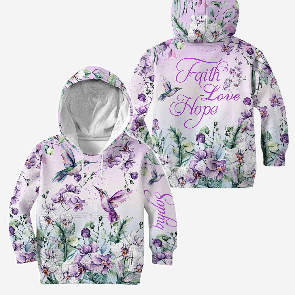 Foi, Espérance, Amour - Sweat à capuche et legging chrétiens personnalisés