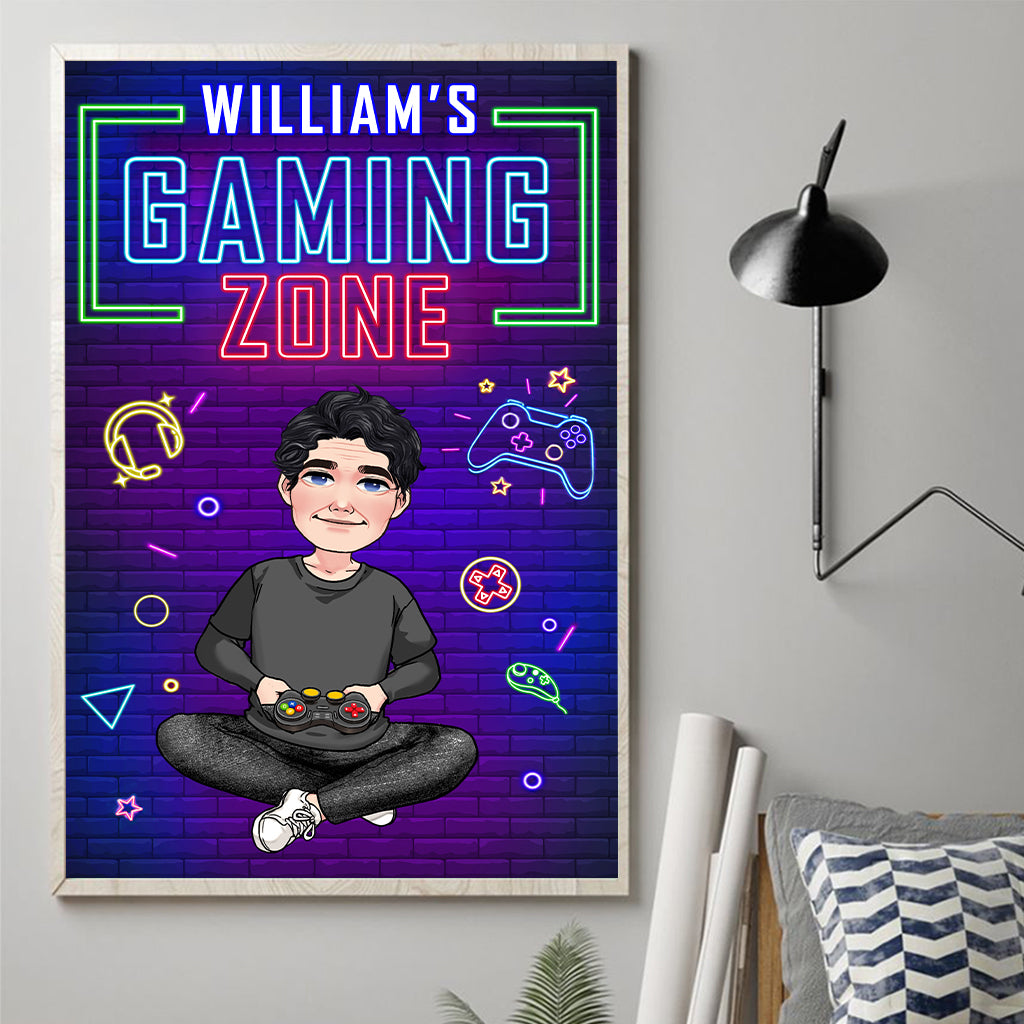 Gaming Zone - Personalized Video Game Canvas And Poster
