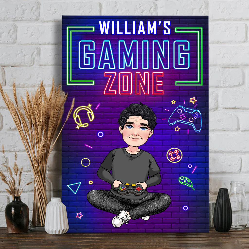 Gaming Zone - Personalized Video Game Canvas And Poster