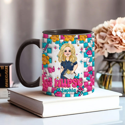 Vie d'infirmière - Mug personnalisé « Infirmière »