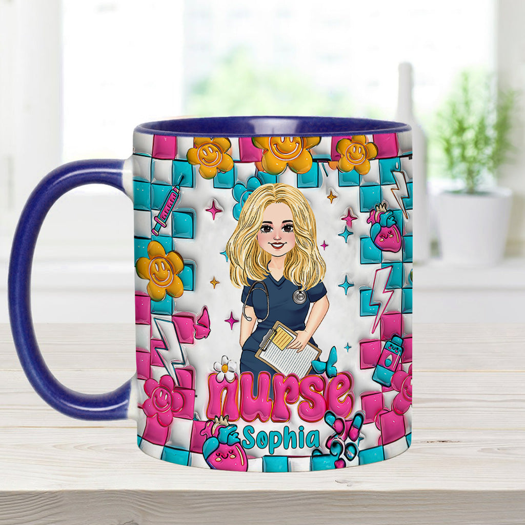 Vie d'infirmière - Mug personnalisé « Infirmière »