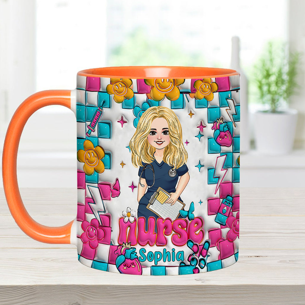 Vie d'infirmière - Mug personnalisé « Infirmière »
