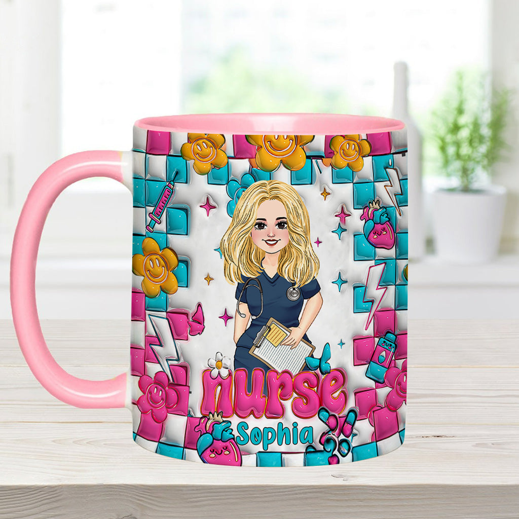 Vie d'infirmière - Mug personnalisé « Infirmière »