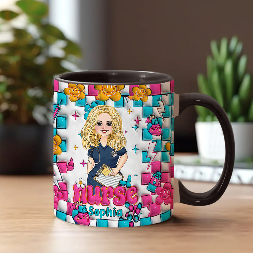 Vie d'infirmière - Mug personnalisé « Infirmière »