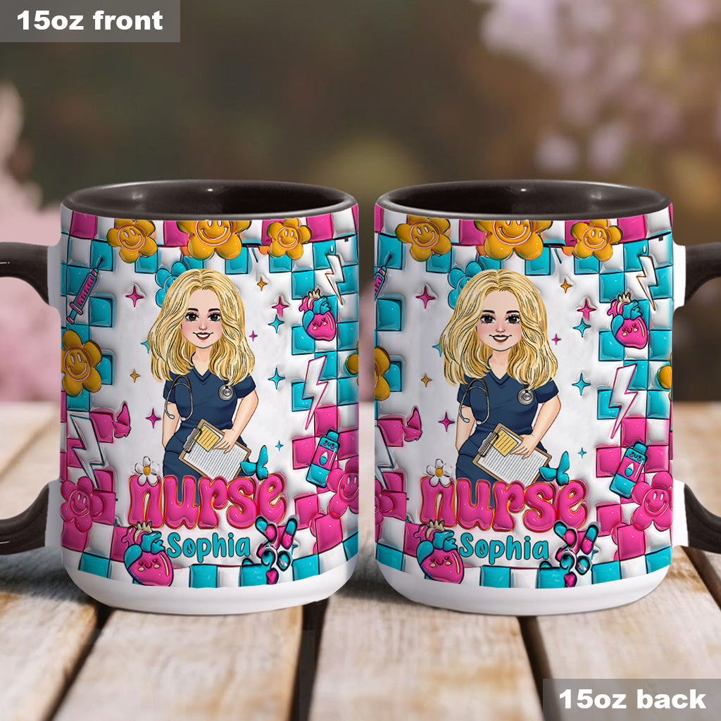 Vie d'infirmière - Mug personnalisé « Infirmière »