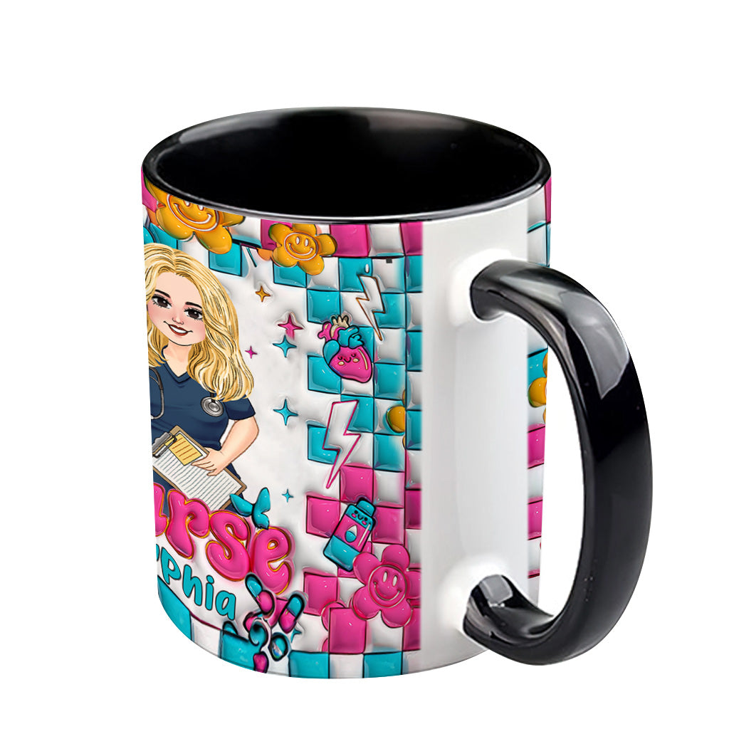 Vie d'infirmière - Mug personnalisé « Infirmière »