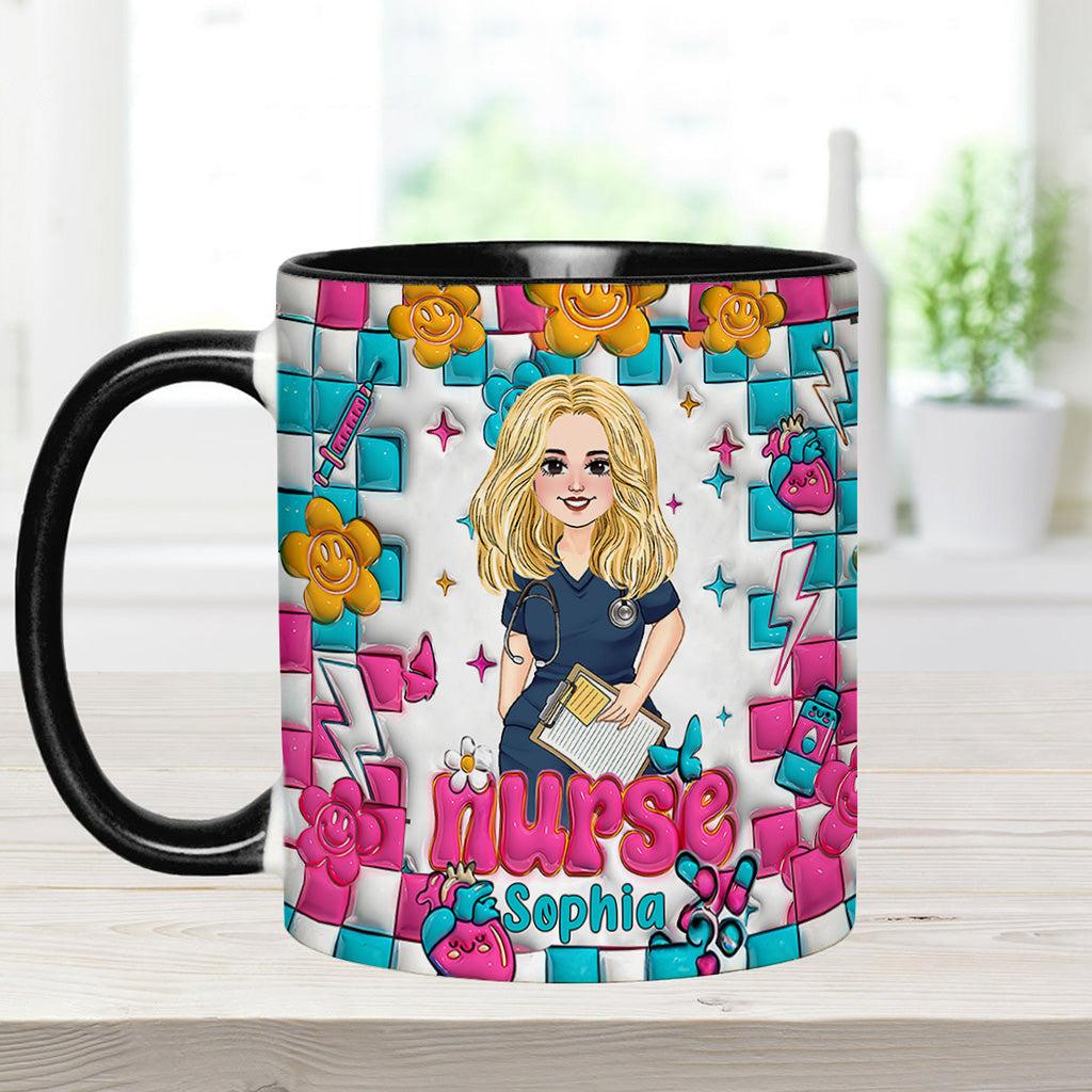 Vie d'infirmière - Mug personnalisé « Infirmière »