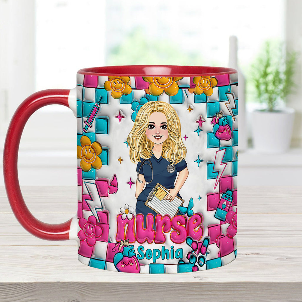 Vie d'infirmière - Mug personnalisé « Infirmière »