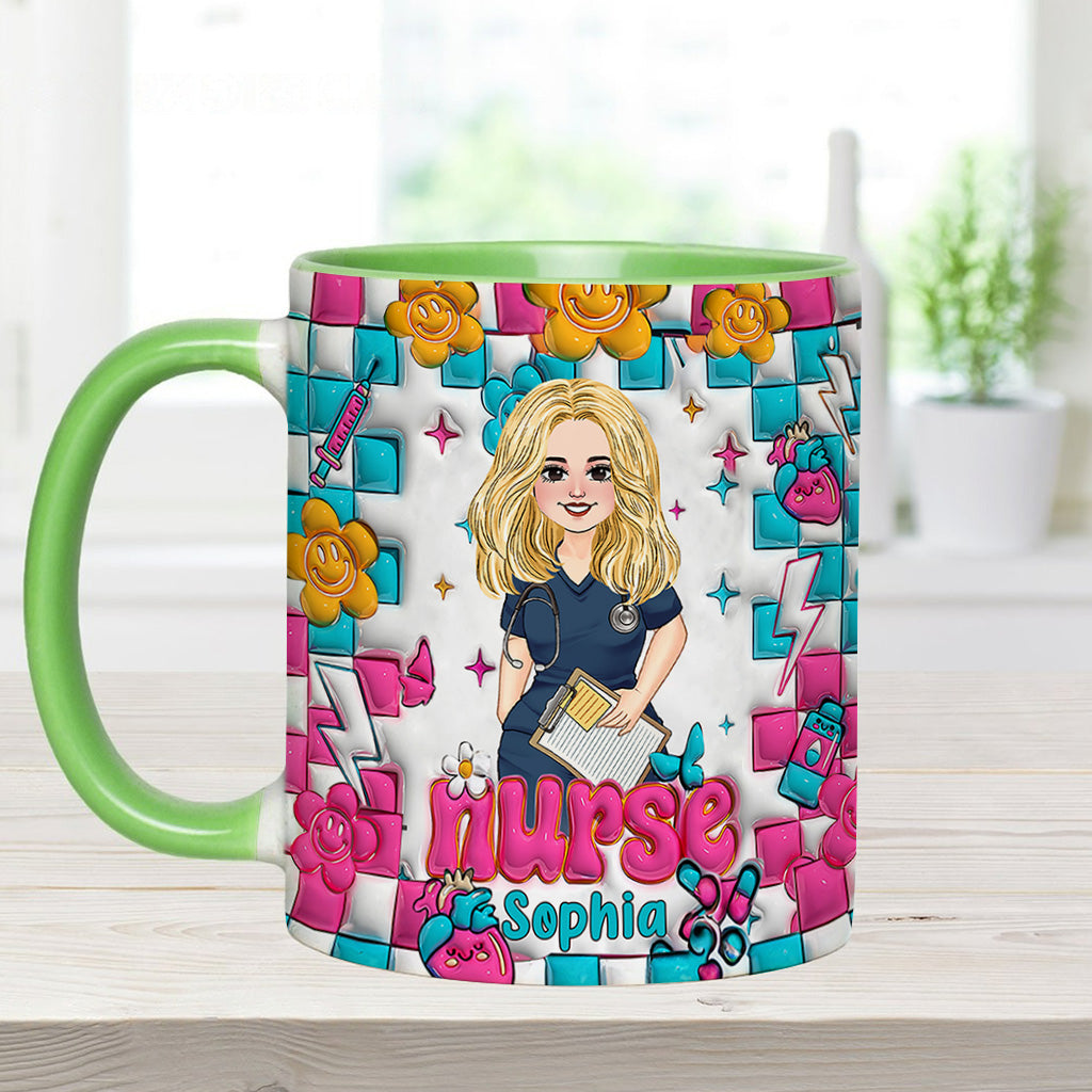 Vie d'infirmière - Mug personnalisé « Infirmière »