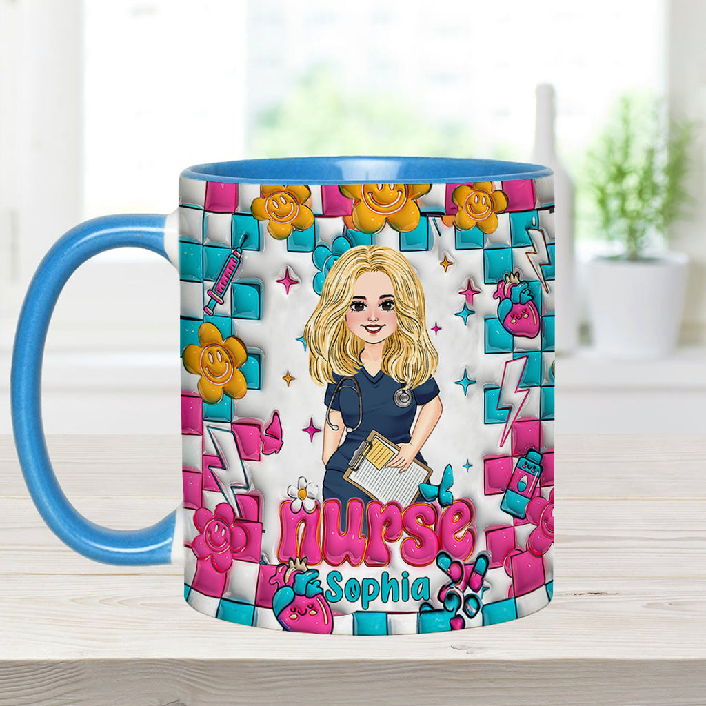 Vie d'infirmière - Mug personnalisé « Infirmière »