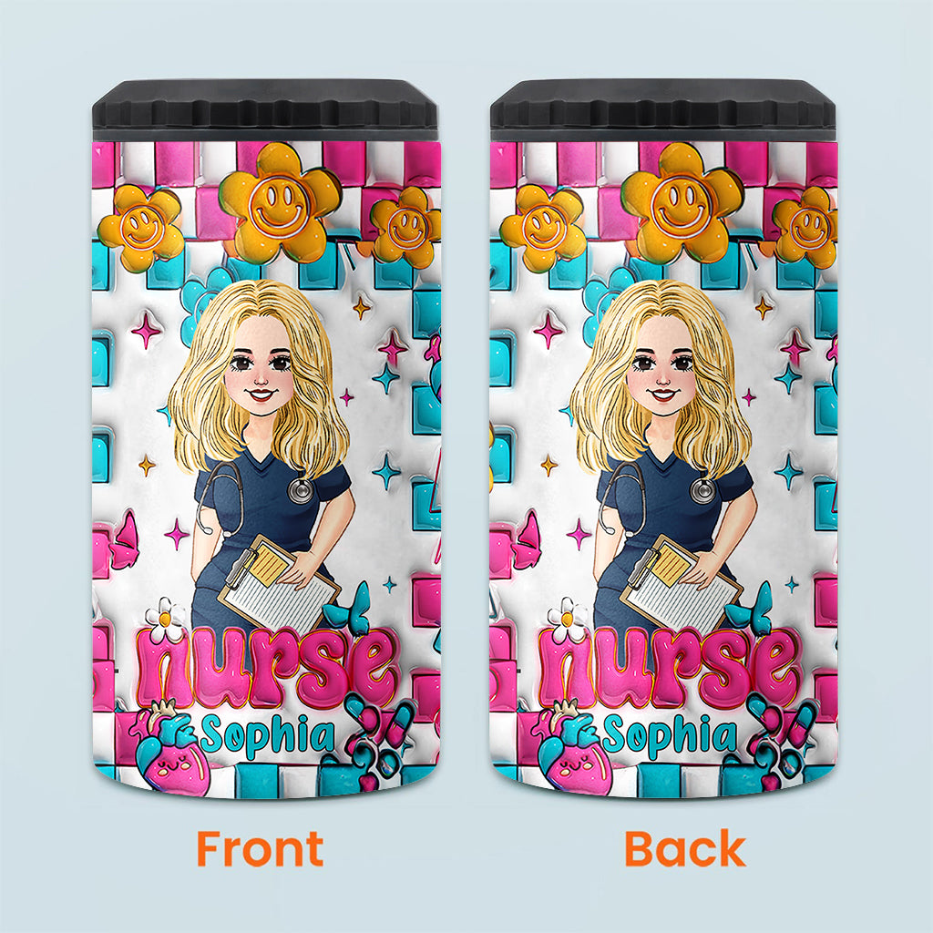 Nurse Life - Personalized Nurse Can Cooler