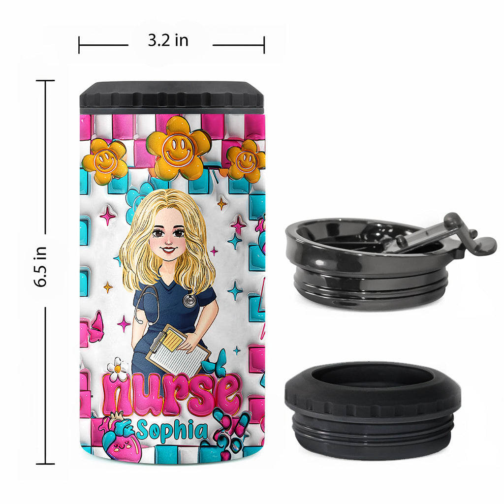 Nurse Life - Personalized Nurse Can Cooler