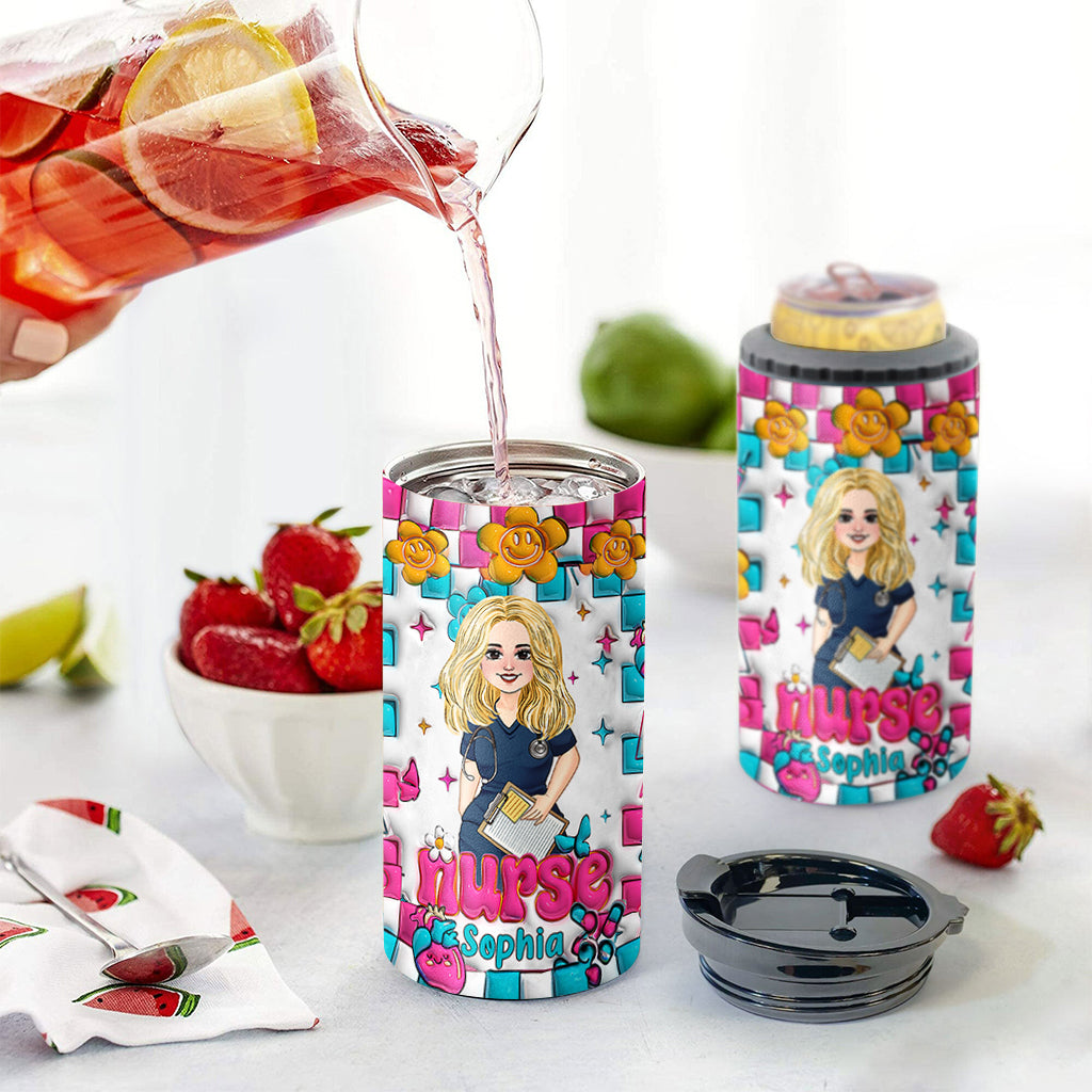 Nurse Life - Personalized Nurse Can Cooler