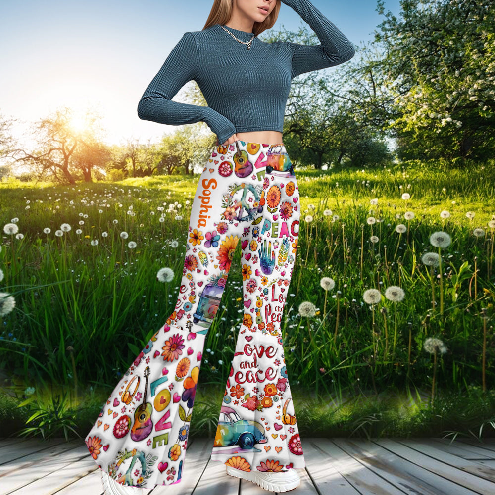 Hippie Soul - Personalized Hippie Flare Leggings