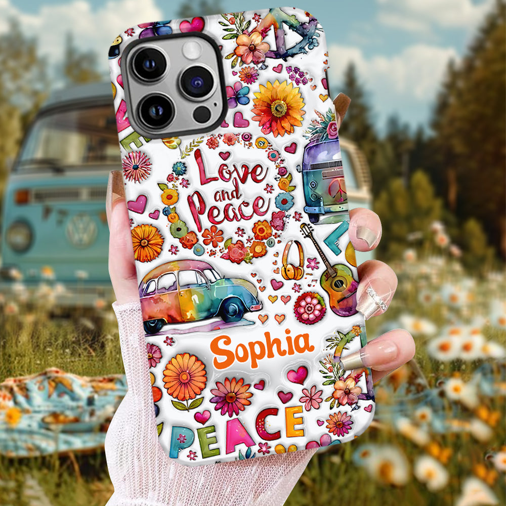 Coque de téléphone personnalisée Hippie Soul - Motif hippie intégral
