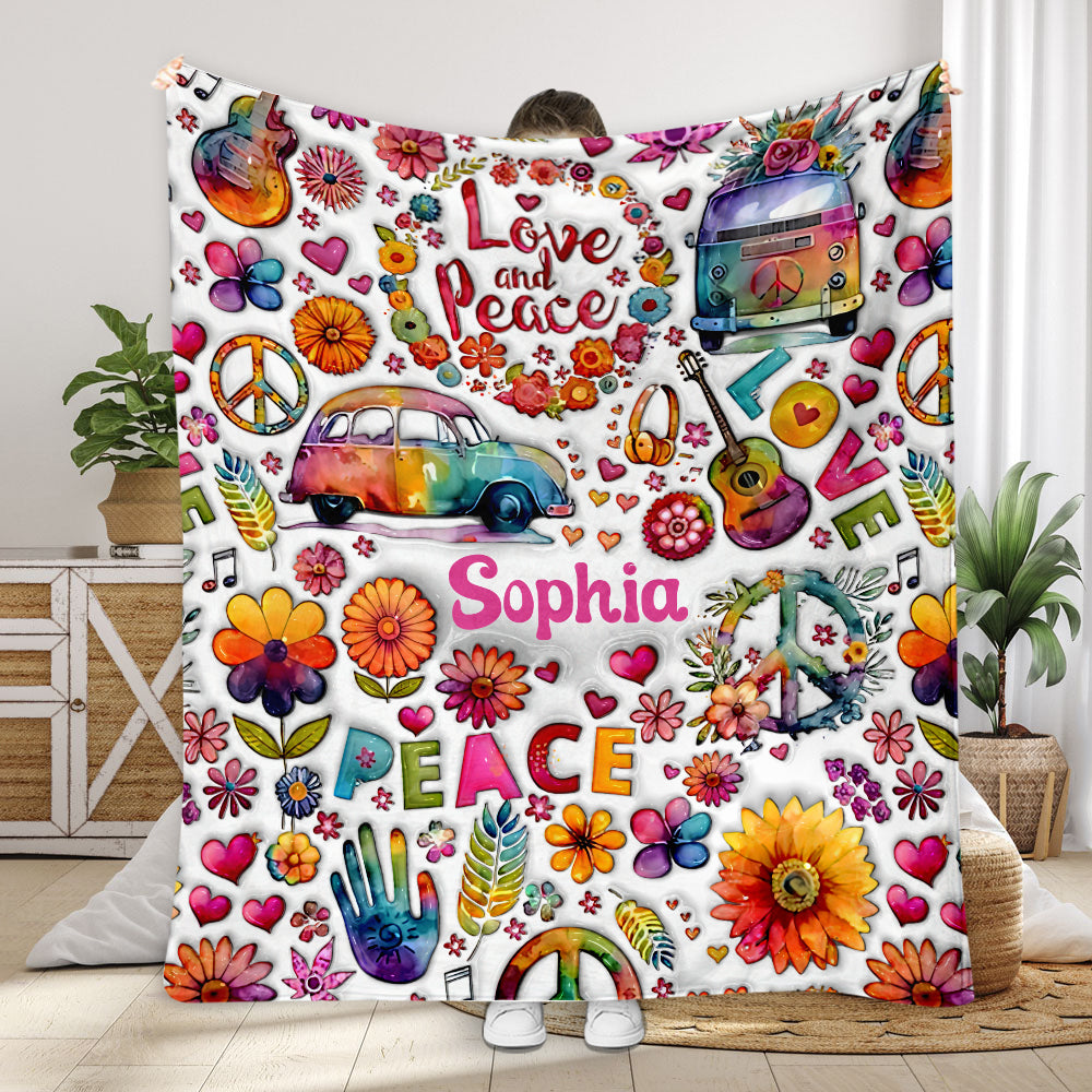 Hippie Soul - Personalized Hippie Blanket