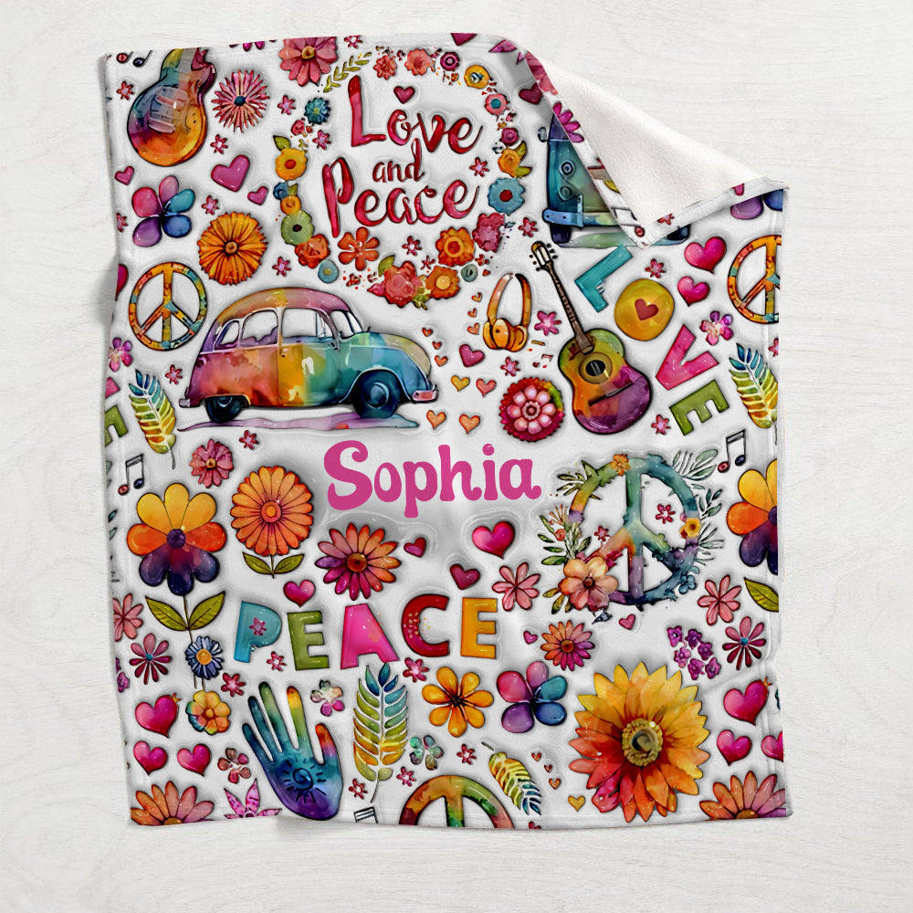 Hippie Soul - Personalized Hippie Blanket