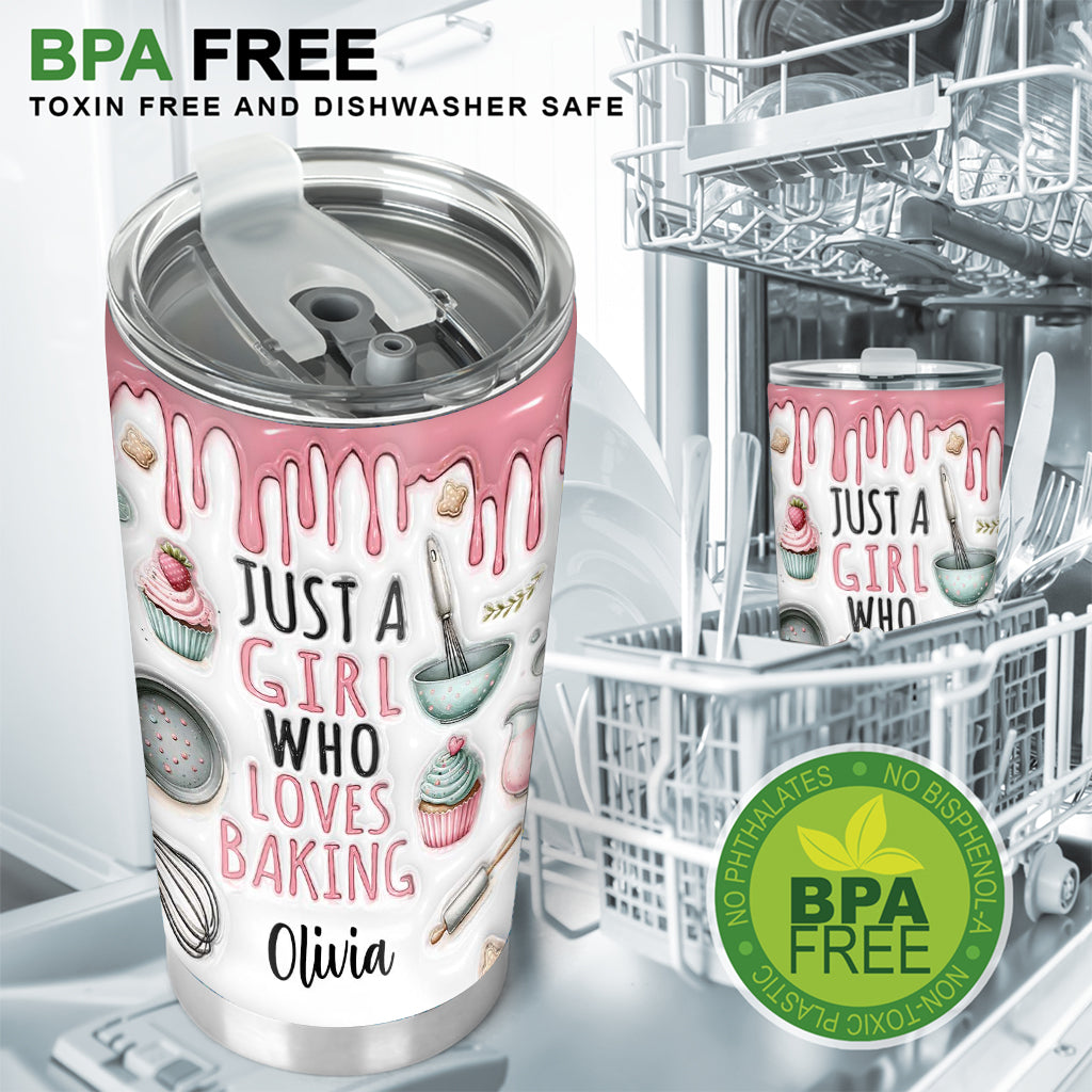 Une fille qui adore pâtisser - Gobelet isotherme personnalisé