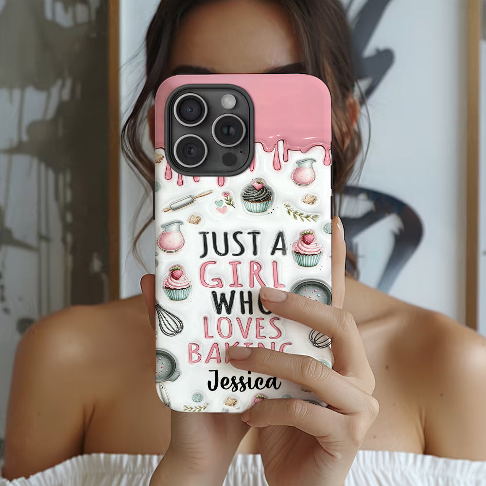 Just A Girl Who Loves Baking - Personalized Baking Full Print Phone Case
