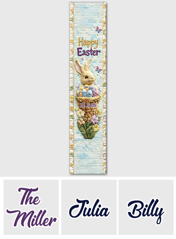 Happy Easter - Personalized Family Table Runner