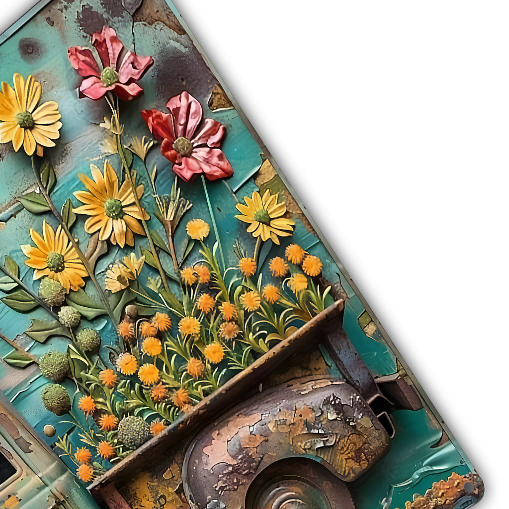 Votre jardin - Panneau en métal découpé personnalisé pour le jardinage