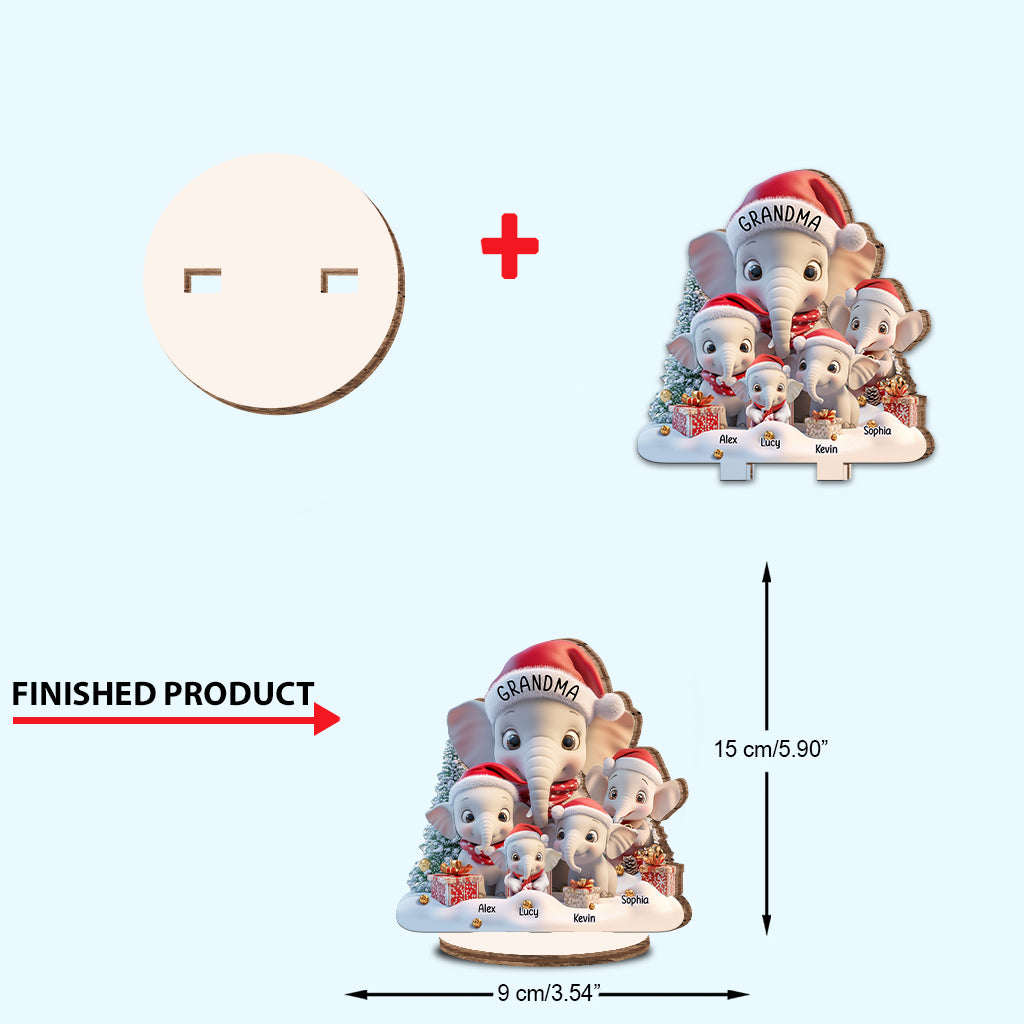 Love Being A Grandma - Personalized Grandma Freestanding Wood Plaque