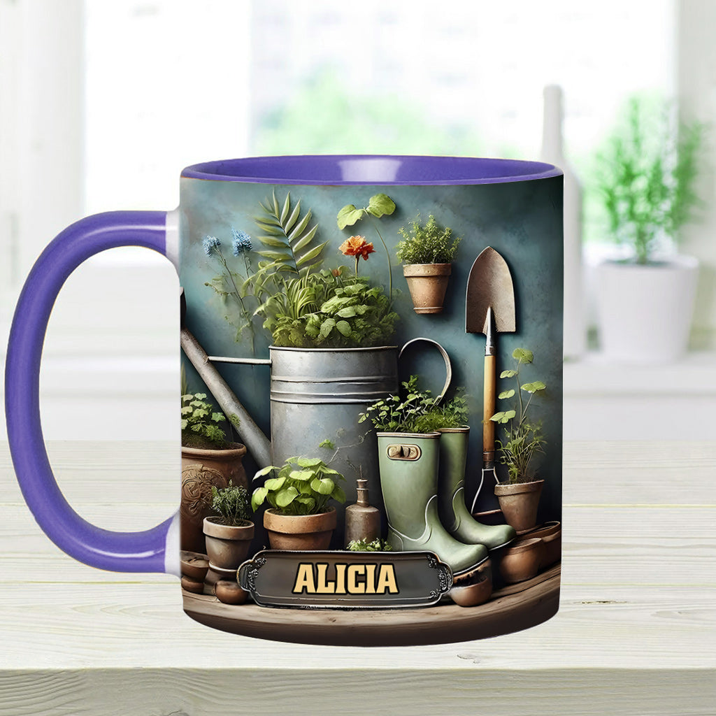 Green Garden - Personalized Gardening Accent Mug