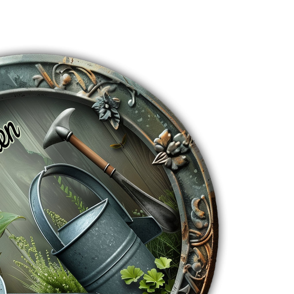 Green Garden - Personalized Gardening Cut Metal Sign