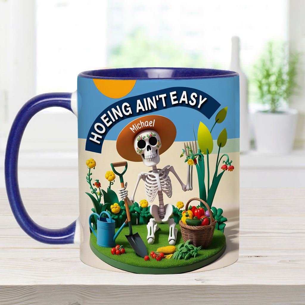 Jardiner, c'est pas facile ! - Mug personnalisé pour les passionnés de jardinage