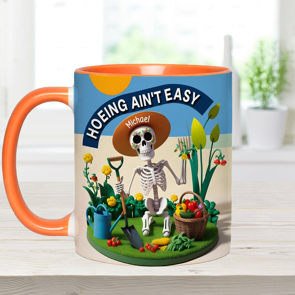 Jardiner, c'est pas facile ! - Mug personnalisé pour les passionnés de jardinage