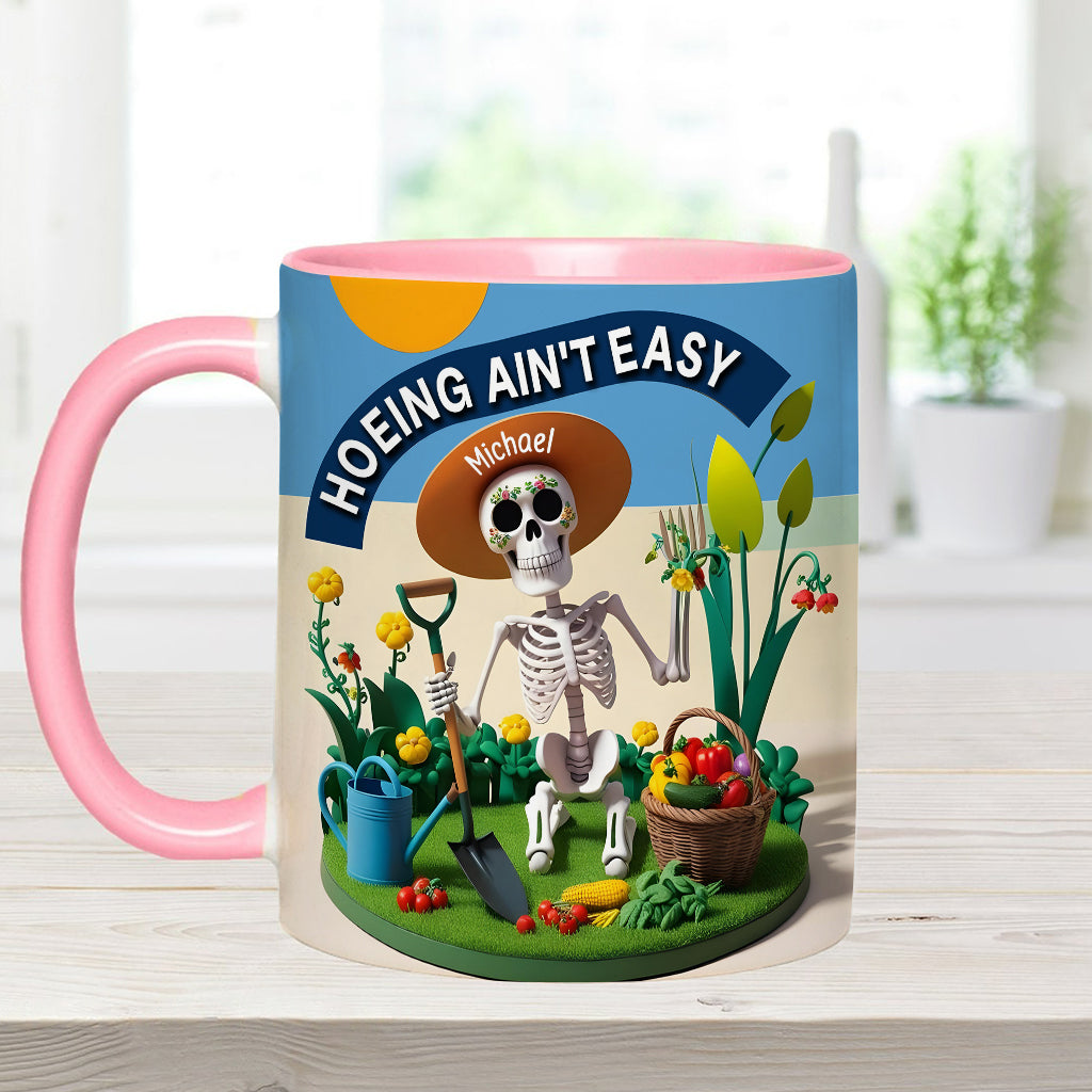 Jardiner, c'est pas facile ! - Mug personnalisé pour les passionnés de jardinage