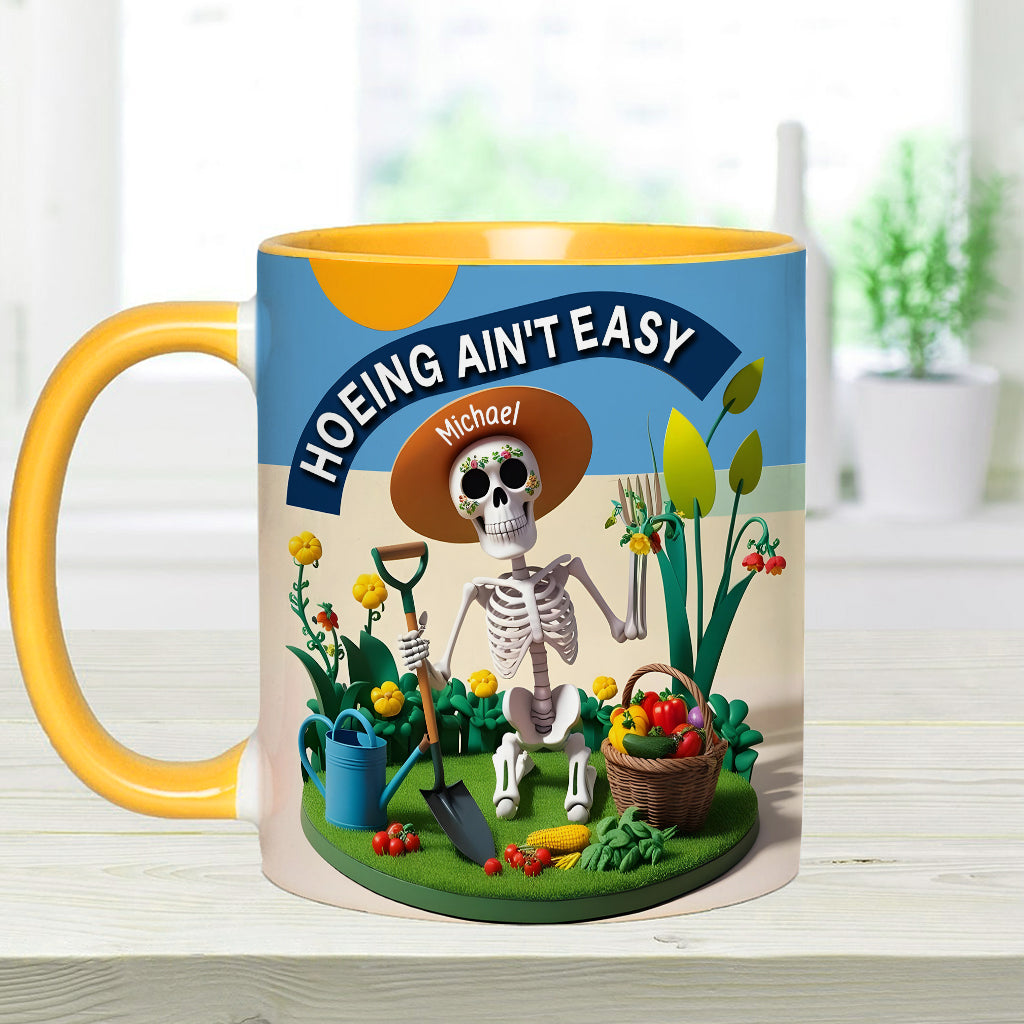Jardiner, c'est pas facile ! - Mug personnalisé pour les passionnés de jardinage