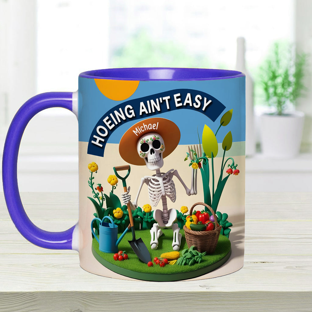 Jardiner, c'est pas facile ! - Mug personnalisé pour les passionnés de jardinage
