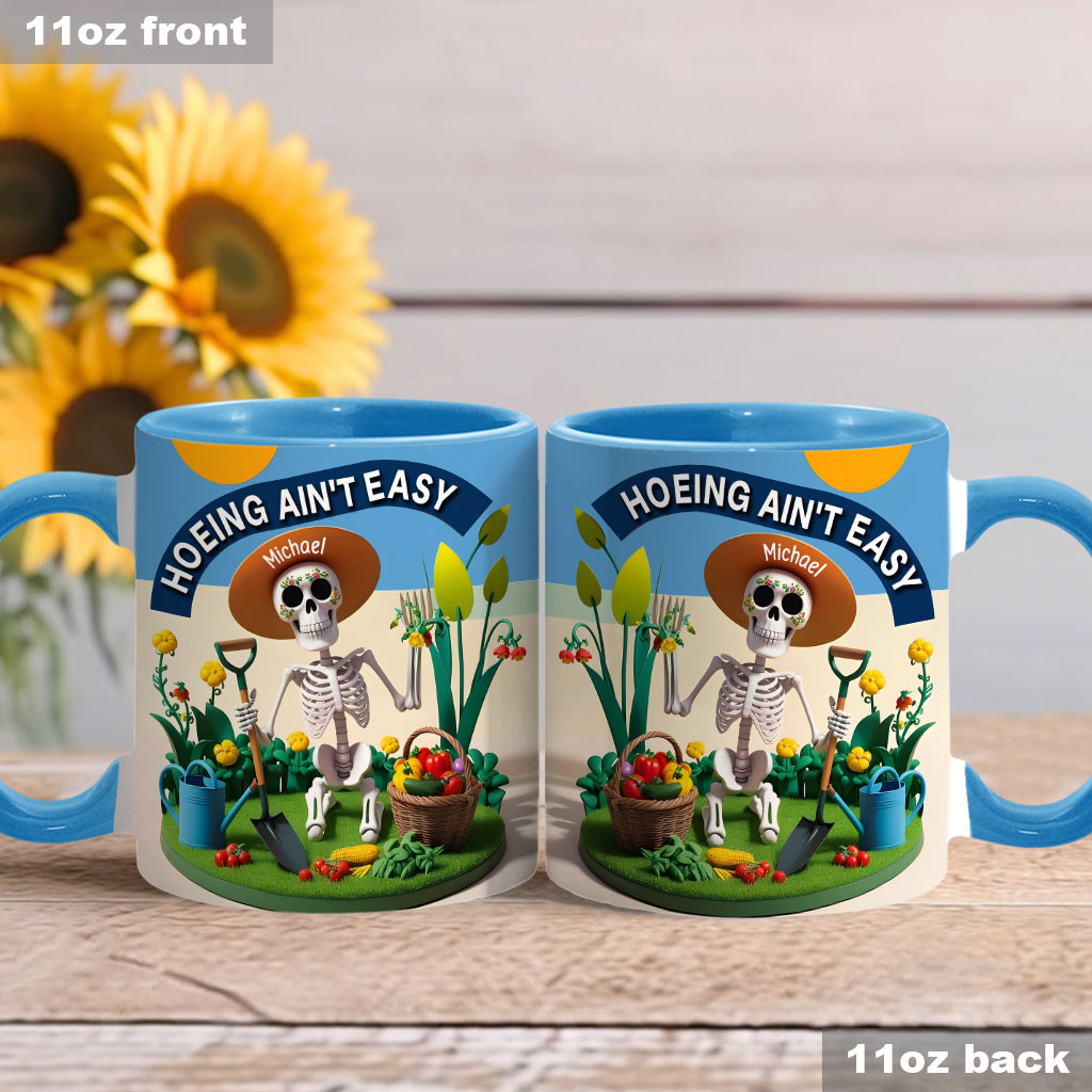 Jardiner, c'est pas facile ! - Mug personnalisé pour les passionnés de jardinage