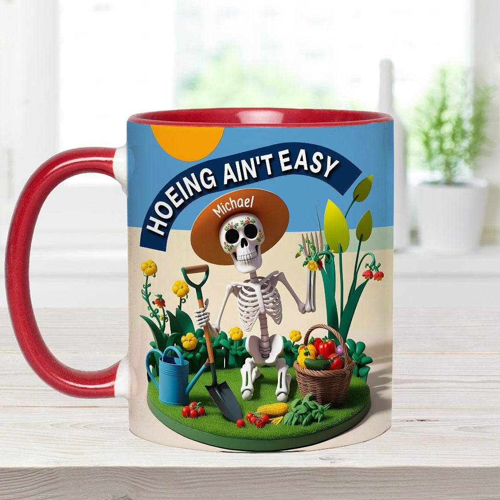 Jardiner, c'est pas facile ! - Mug personnalisé pour les passionnés de jardinage
