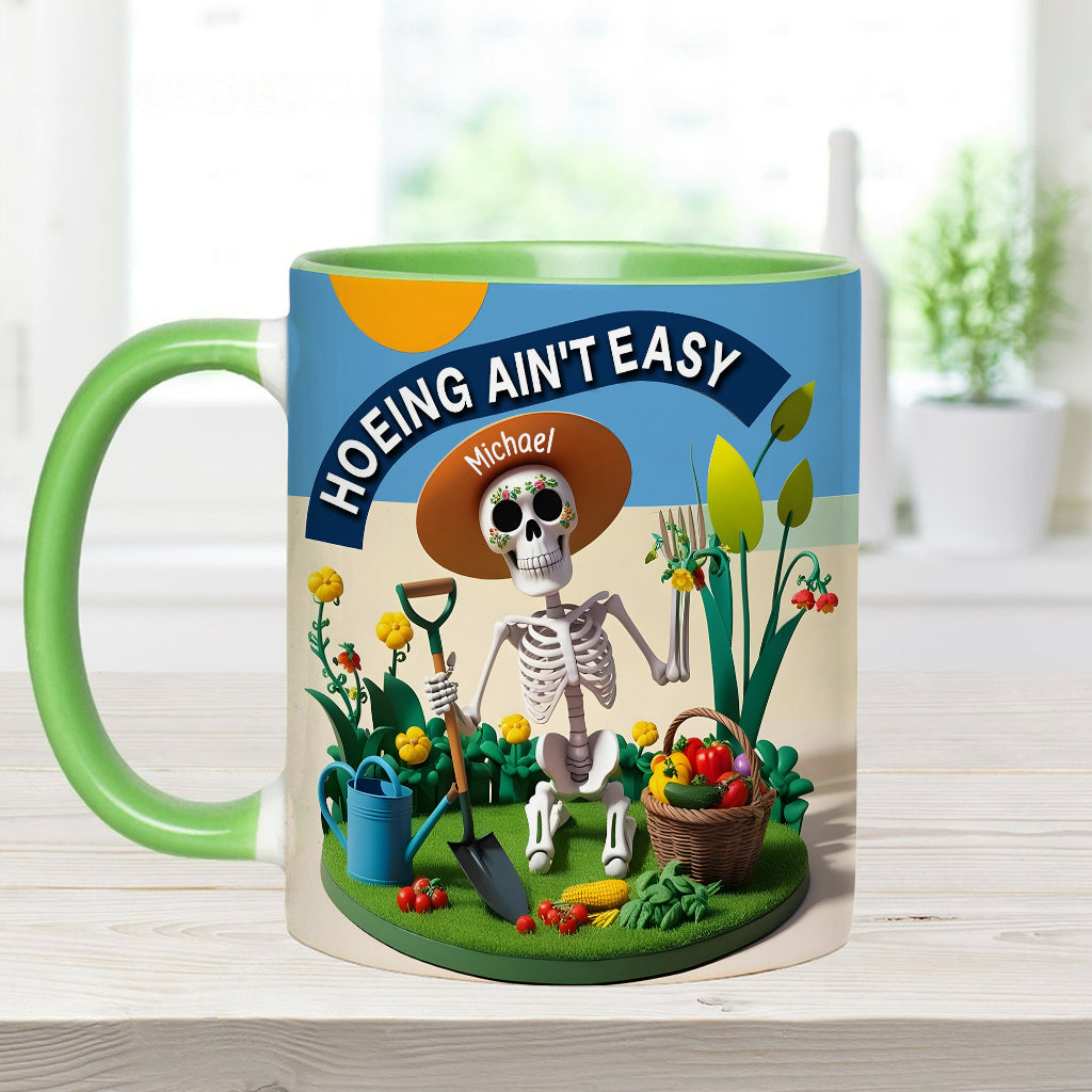 Jardiner, c'est pas facile ! - Mug personnalisé pour les passionnés de jardinage