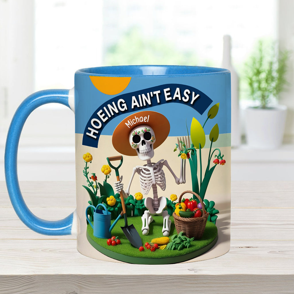 Jardiner, c'est pas facile ! - Mug personnalisé pour les passionnés de jardinage
