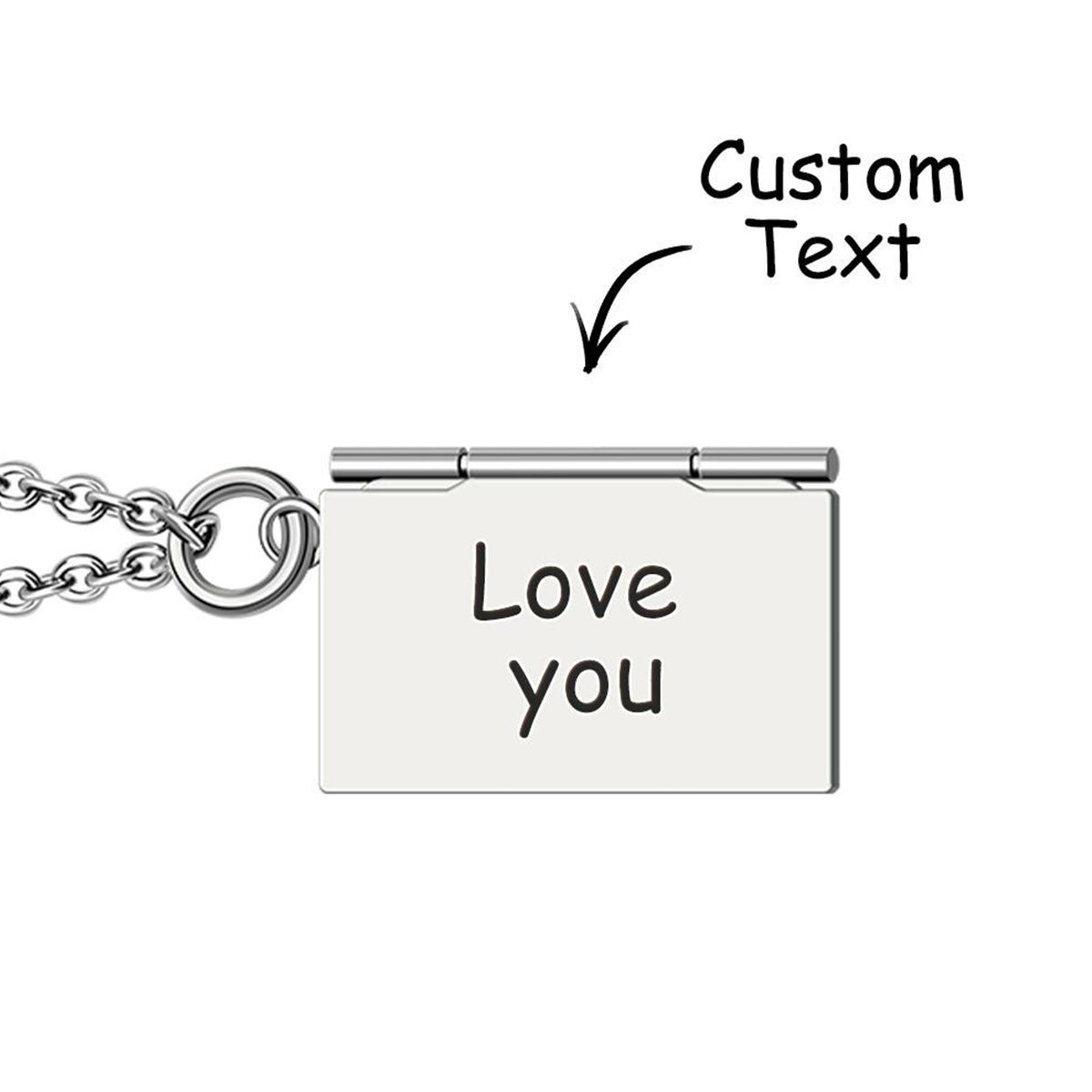 Enveloppe photo personnalisée - Collier enveloppe personnalisée