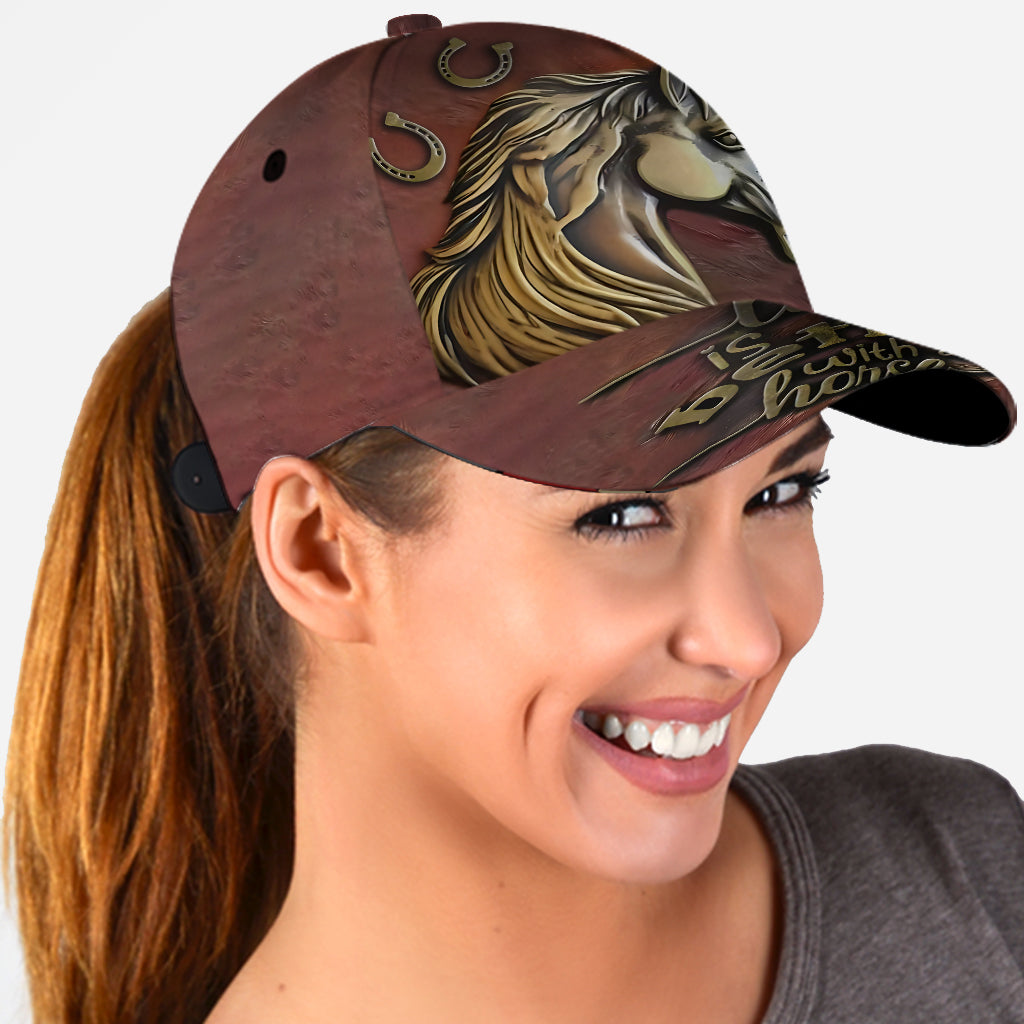 Life Is Better With A Horse - Personalized Horse Classic Cap