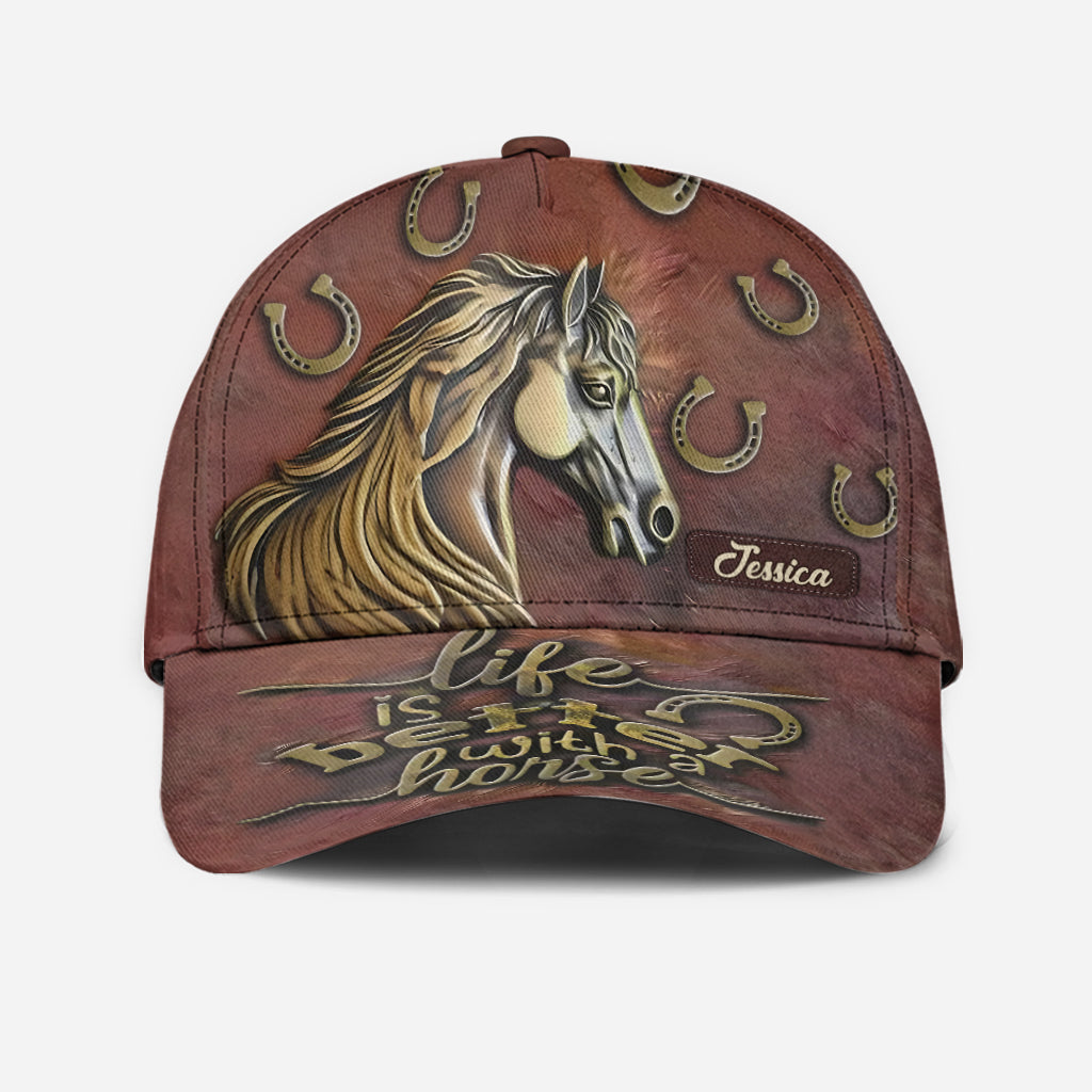 Life Is Better With A Horse - Personalized Horse Classic Cap
