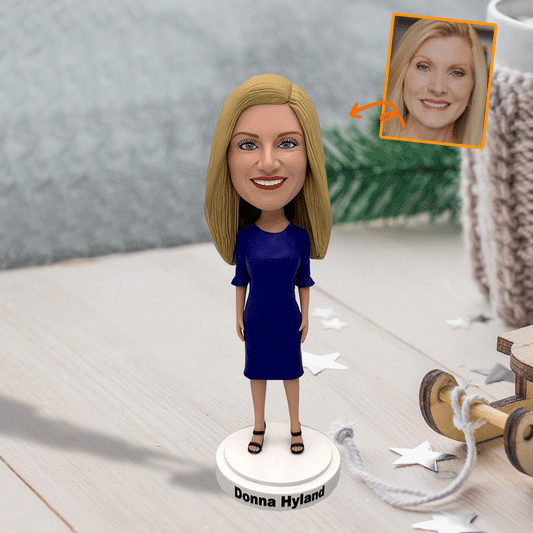 Figurine personnalisée - Figurine à tête oscillante personnalisée de maman