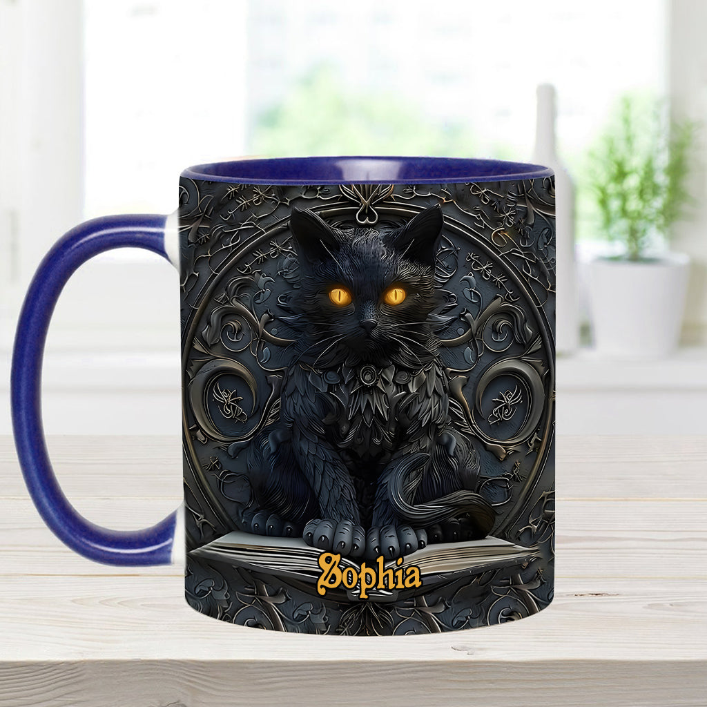 My Spirit Animal - Personalized Black Cat Accent Mug