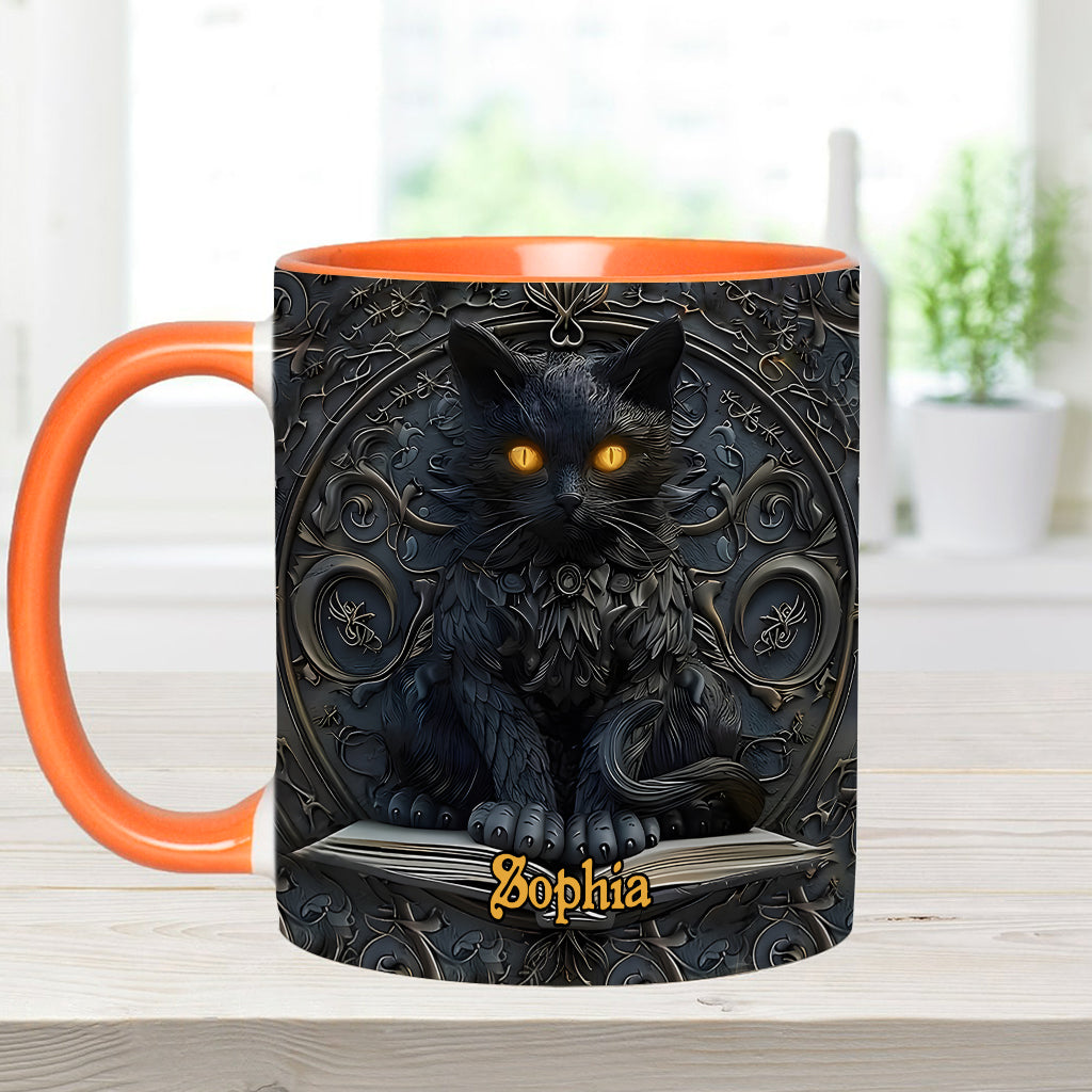 My Spirit Animal - Personalized Black Cat Accent Mug